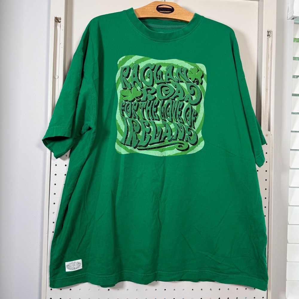 Raglan Road Orlando Florida T-Shirt Mens Green Short Sleeve XL Irish Disney